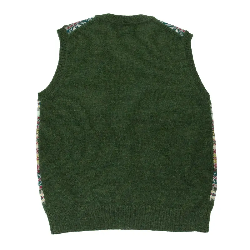 ニット ベスト フェアアイル アメトラ アイビー グリーン メンズ Shirt