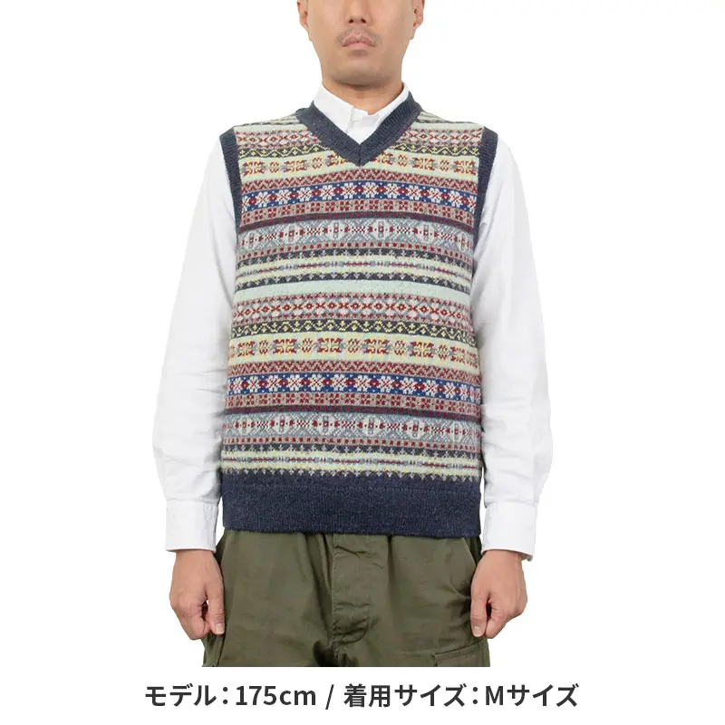エヘカソポ　フェアタイル柄ベストニット　きりまるちゃん着用 エヘカソポ：フェアアイル柄ベスト - メルカリ
