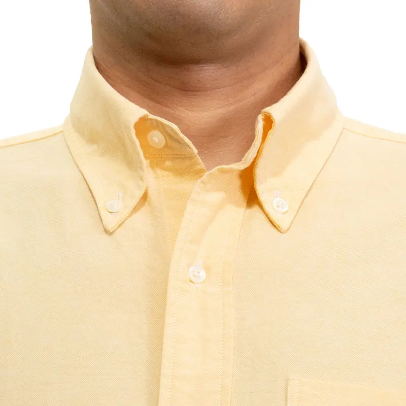 シャツ カジュアルシャツ オックスフォードシャツ ボタンダウン 黄色
