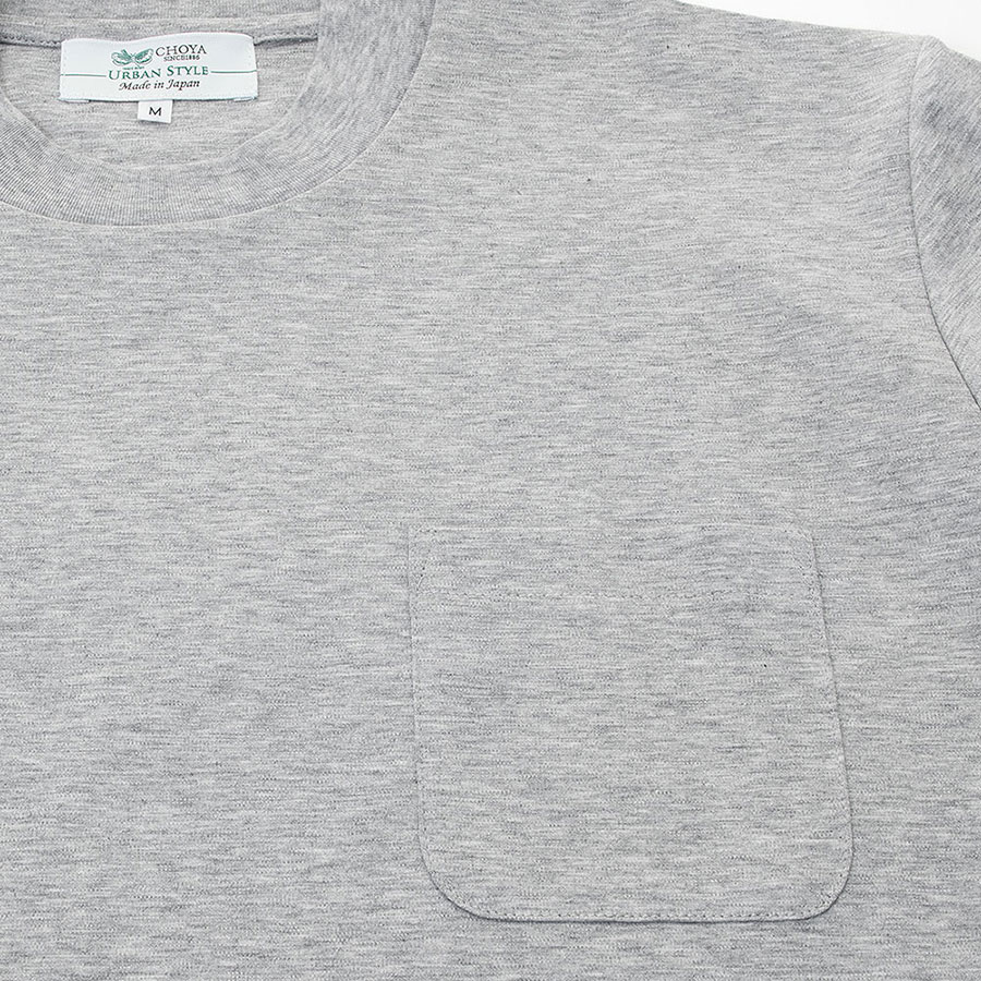 Tシャツ 長袖 綿100% クルーネック ハイバック 全3色 白 ホワイト 紺色 ネイビー グレー カジュアル オフィスカジュアル ビジカジ ビジネスカジュアル
