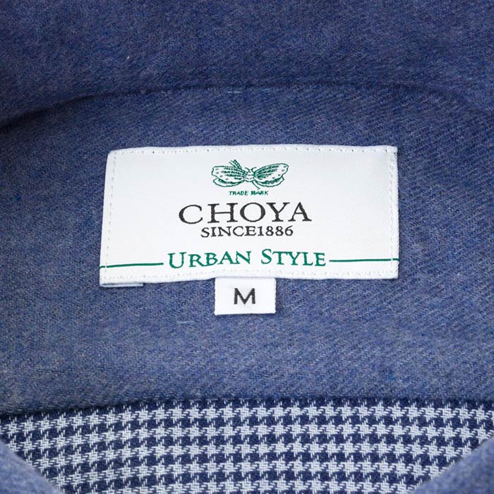 CHOYA URBAN STYLE 長袖カッタウェイ グレー カジュアルシャツ