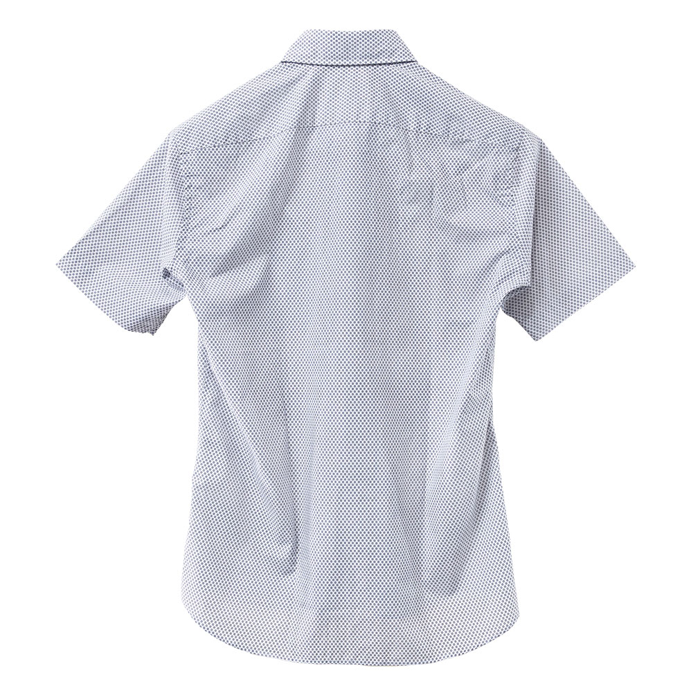 CHOYA URBAN STYLE カジュアルシャツ 半袖 綿100％ ボタンダウン 小紋柄 プリント