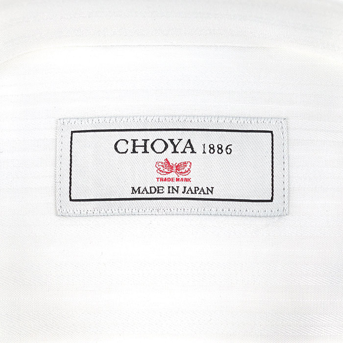 CHOYA1886 長袖ワイドカラー アイボリー ワイシャツ