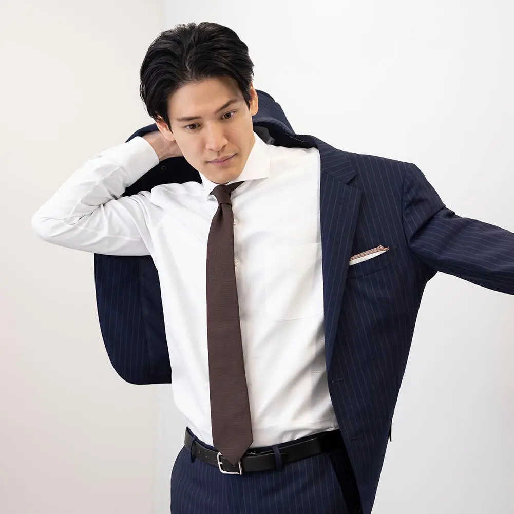 WEB限定 ワイシャツ ホワイト ツイル CHOYA1886