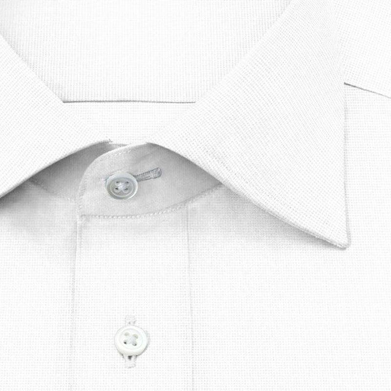 綿 50% ポリエステル 50%｜形態安定 パターンオーダーシャツ 白無地 オックスフォード