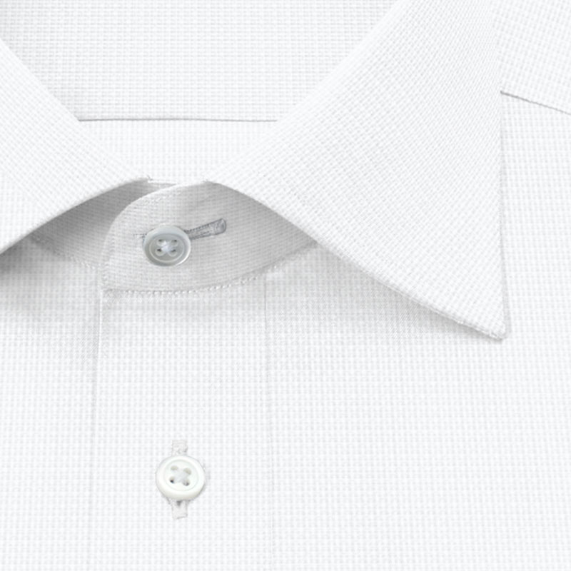 綿 100%｜パターンオーダーシャツ 白ドビー