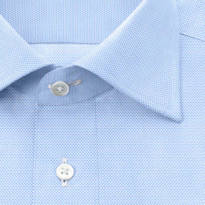 綿 100%｜パターンオーダーシャツ ブルー オックスフォード