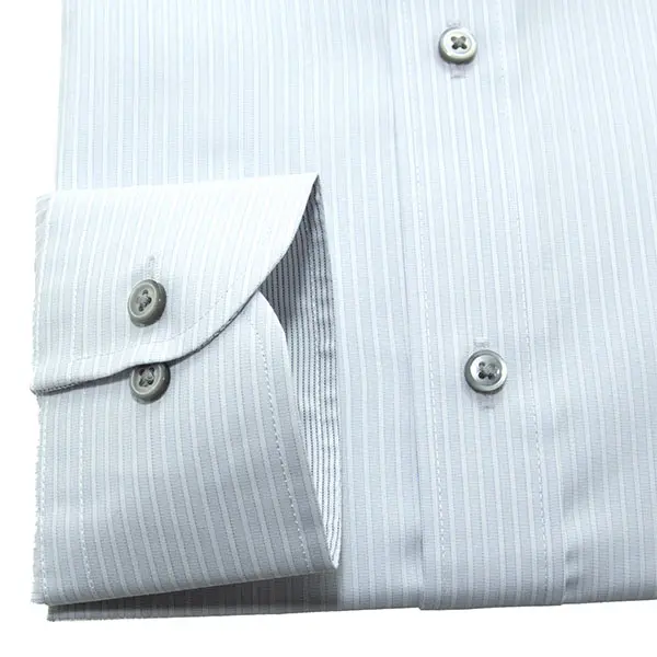 ワイシャツ ストライプ グレー FIRE FLAG｜SHIRT STATION（シャツ