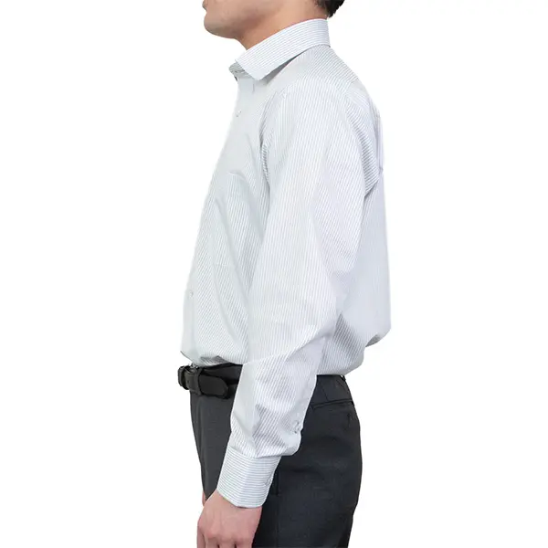 Yakutiaさん専用 40s 50sフットボールシャツ スペシャル ワイシャツ ストライプ グレー FIRE FLAG｜SHIRT STATION（シャツ