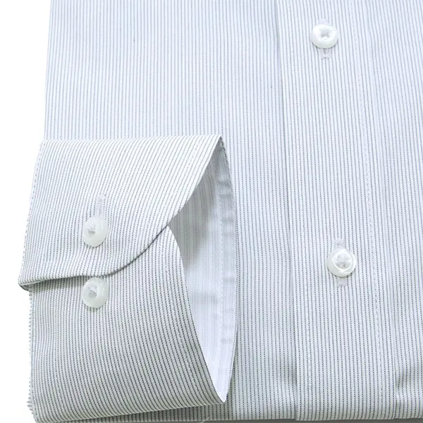 ワイシャツ ストライプ グレー FIRE FLAG｜SHIRT STATION（シャツ