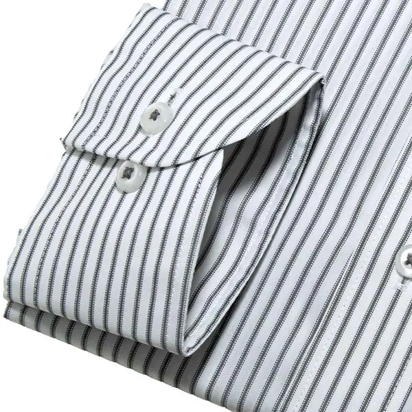ワイシャツ ストライプ ブルー ドビー ｜SHIRT STATION（シャツ 