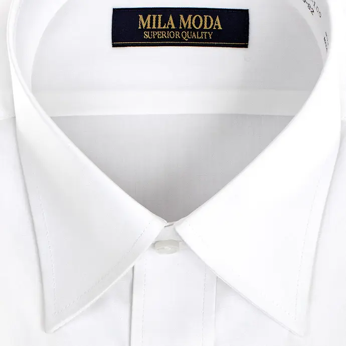 ワイシャツ  無地 ホワイト   MILA MODA