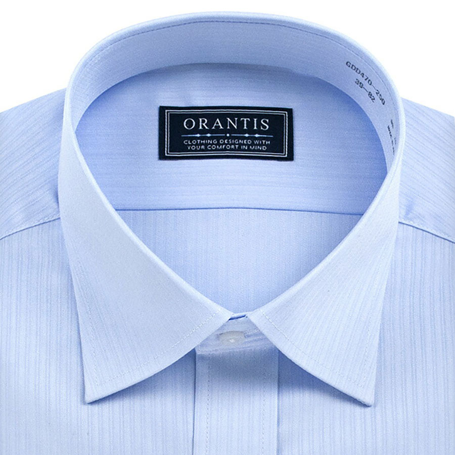 ORANTIS 長袖レギュラーカラー ブルー ワイシャツ SBTrecommend