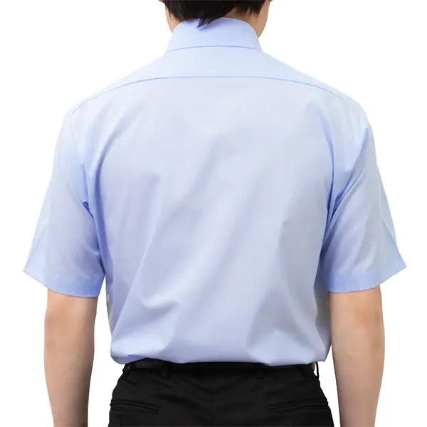 半袖ワイシャツ ストライプ ブルー ドビー 接触冷感 ON DUTY｜SHIRT