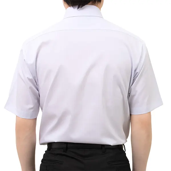 半袖ワイシャツ ストライプ グレー ドビー 接触冷感 ON DUTY｜SHIRT