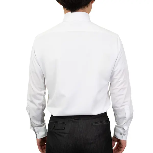 YOKANG ホワイトシャツ 100/2 BROAD SHIRT WITH PANEL POCKET(S White): Y's for men