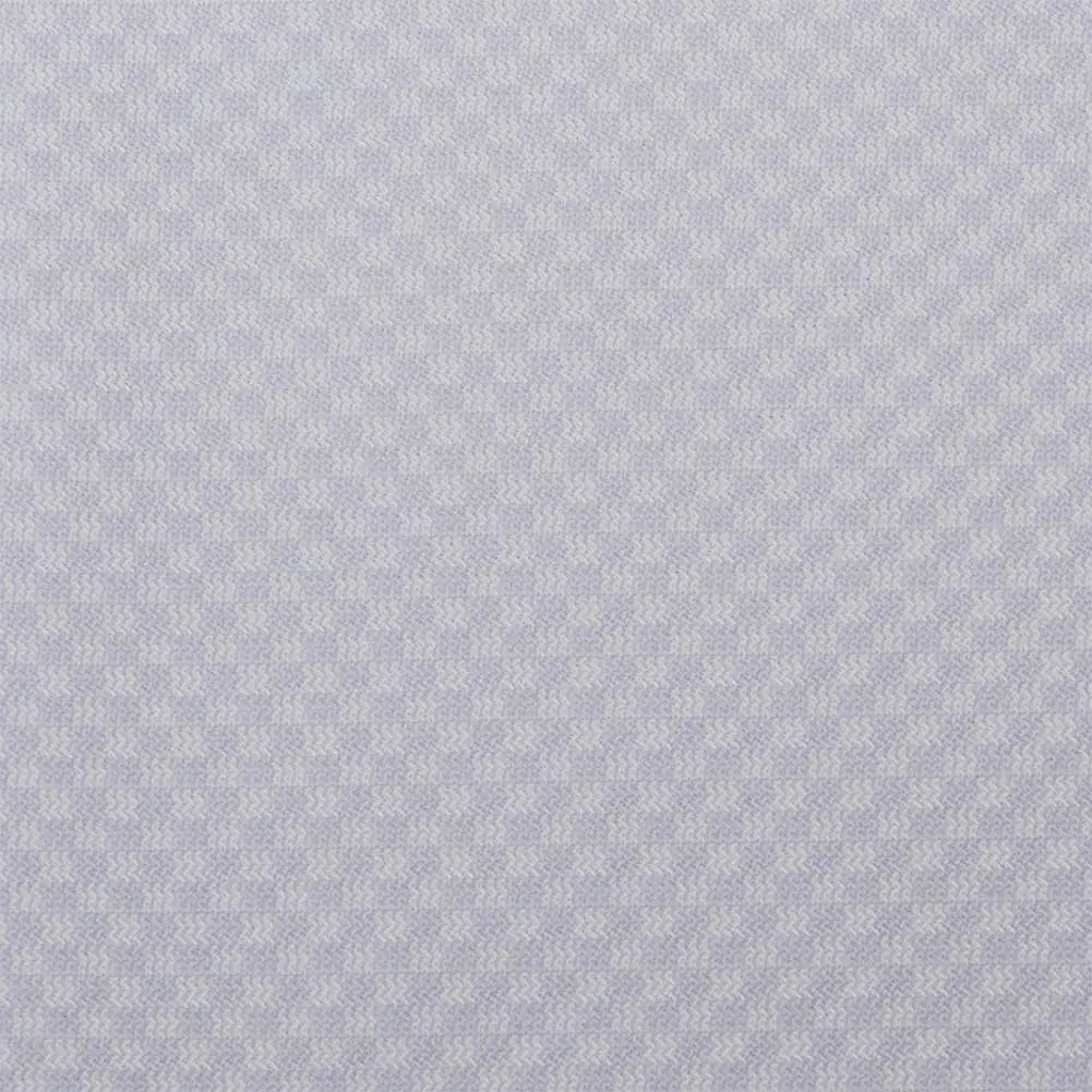ニットシャツ チェック パープル  ニット 吸水速乾 KAZAC(裄詰不可)