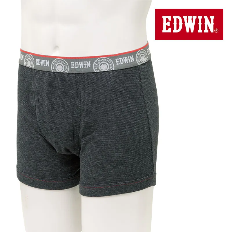 ボクサーパンツ 前開き メンズ フライス 快適立体設計 EDWIN