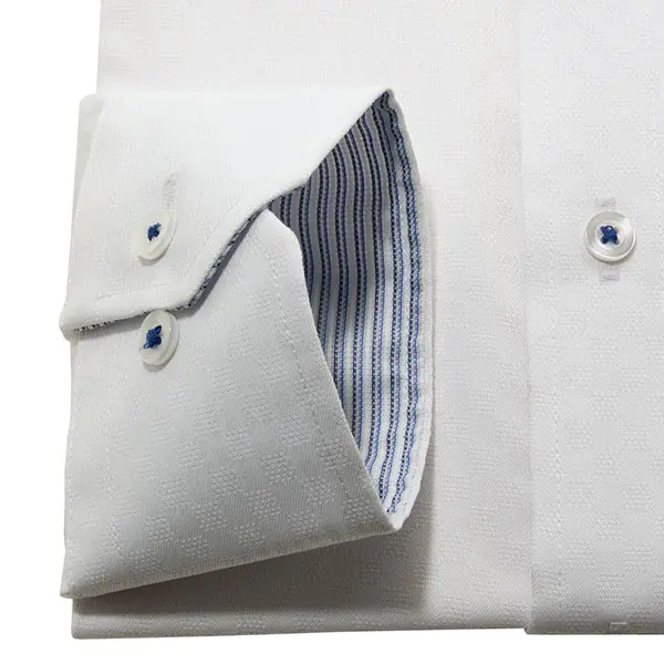 ワイシャツ 総柄 ホワイト ドビー AgFresh 防臭 抗菌 CYGNUS｜SHIRT