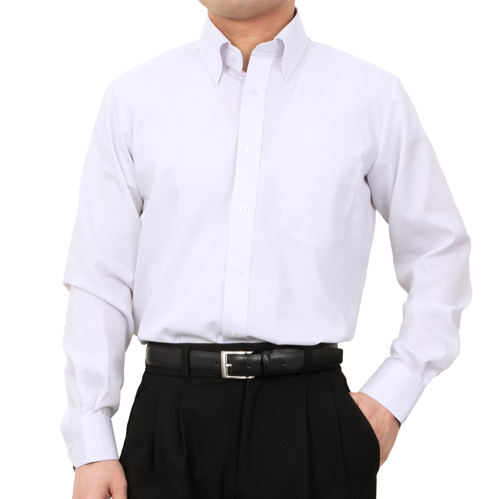 さわちゃんこ様　LGB SHIRT-G ホワイト 長袖シャツ シワ加工 日本製生地 トリコットカッタウエイストレッチシャツ 540605 630603 G