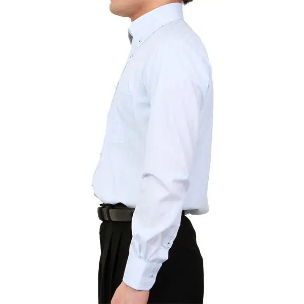 80s イタリア製 Giorgio Armani ブルーストライプ シャツ 42 80s