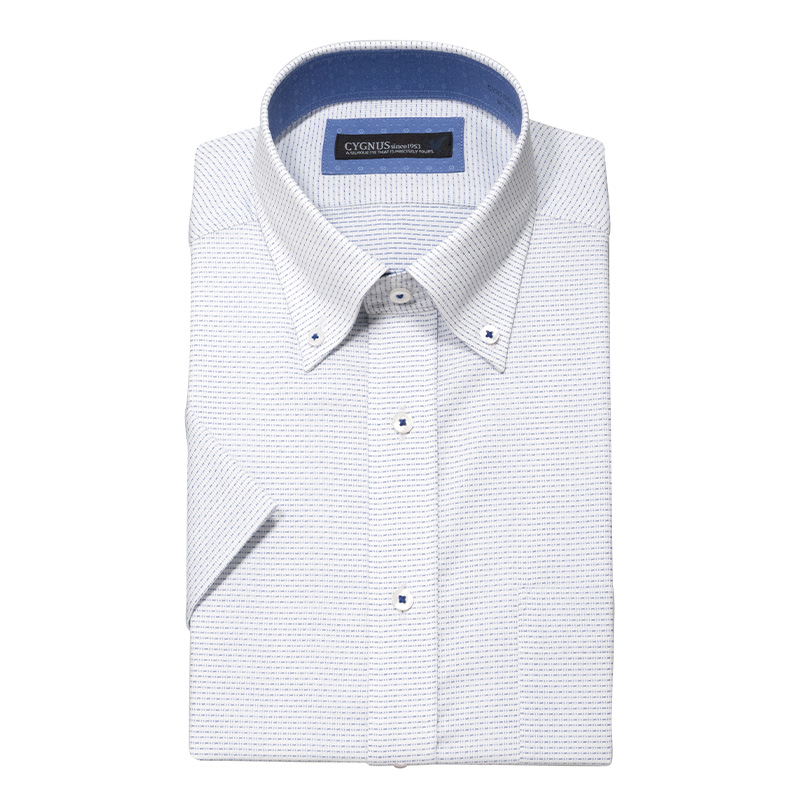 半袖ワイシャツ ブルー 抗菌 消臭 AgFresh CYGNUS|SHIRT STATION 半袖ワイシャツ ブルー 抗菌 消臭 AgFresh CYGNUS|SHIRT STATION