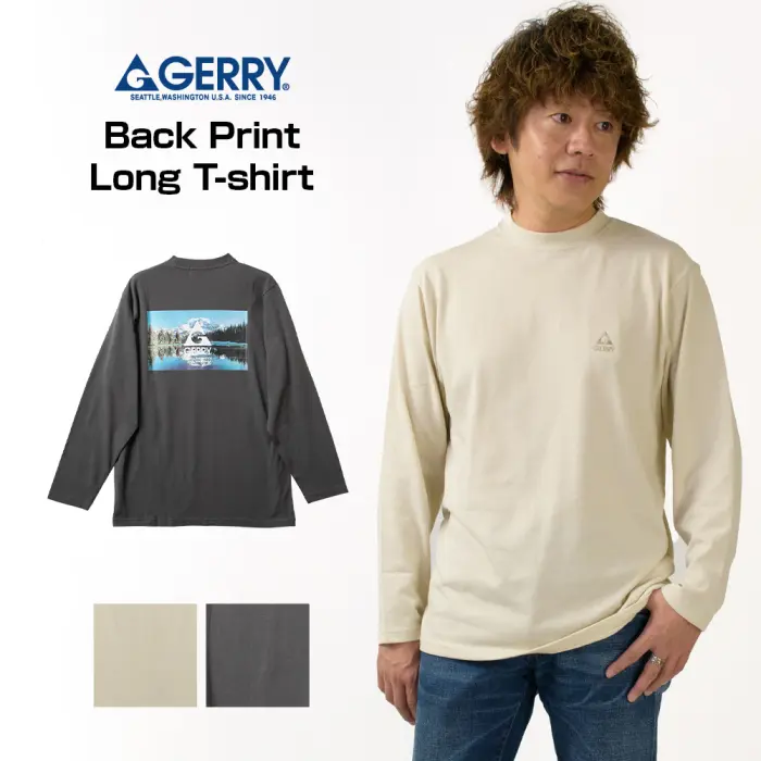 GERRY バックプリントロングTシャツ