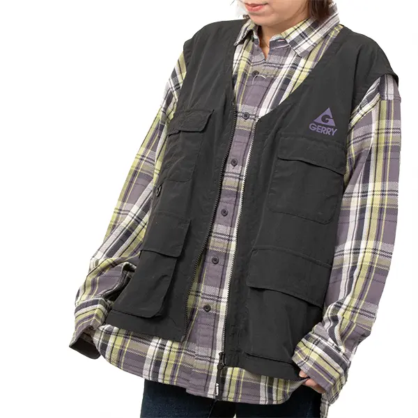 NGE102ビックシルエットヘビーツイルシャツ NGF306ナイロンベスト