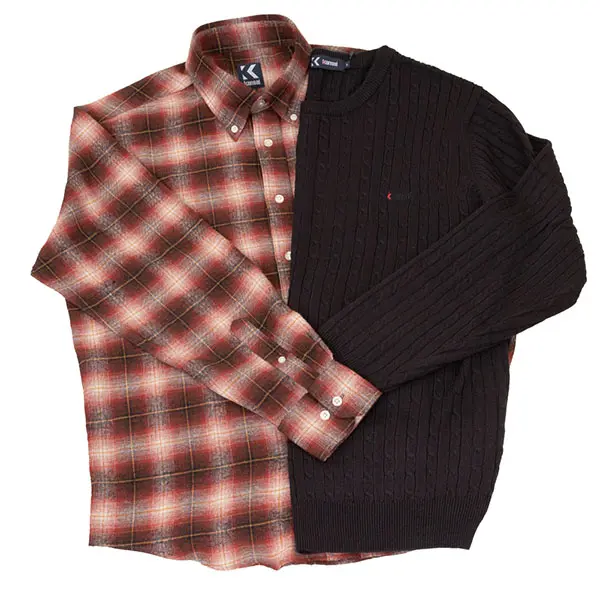 NKE852ネルシャツ NKC789ケーブルニットセーター（ラッピング不可