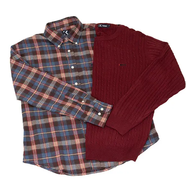 NKE852ネルシャツ NKC789ケーブルニットセーター（ラッピング不可