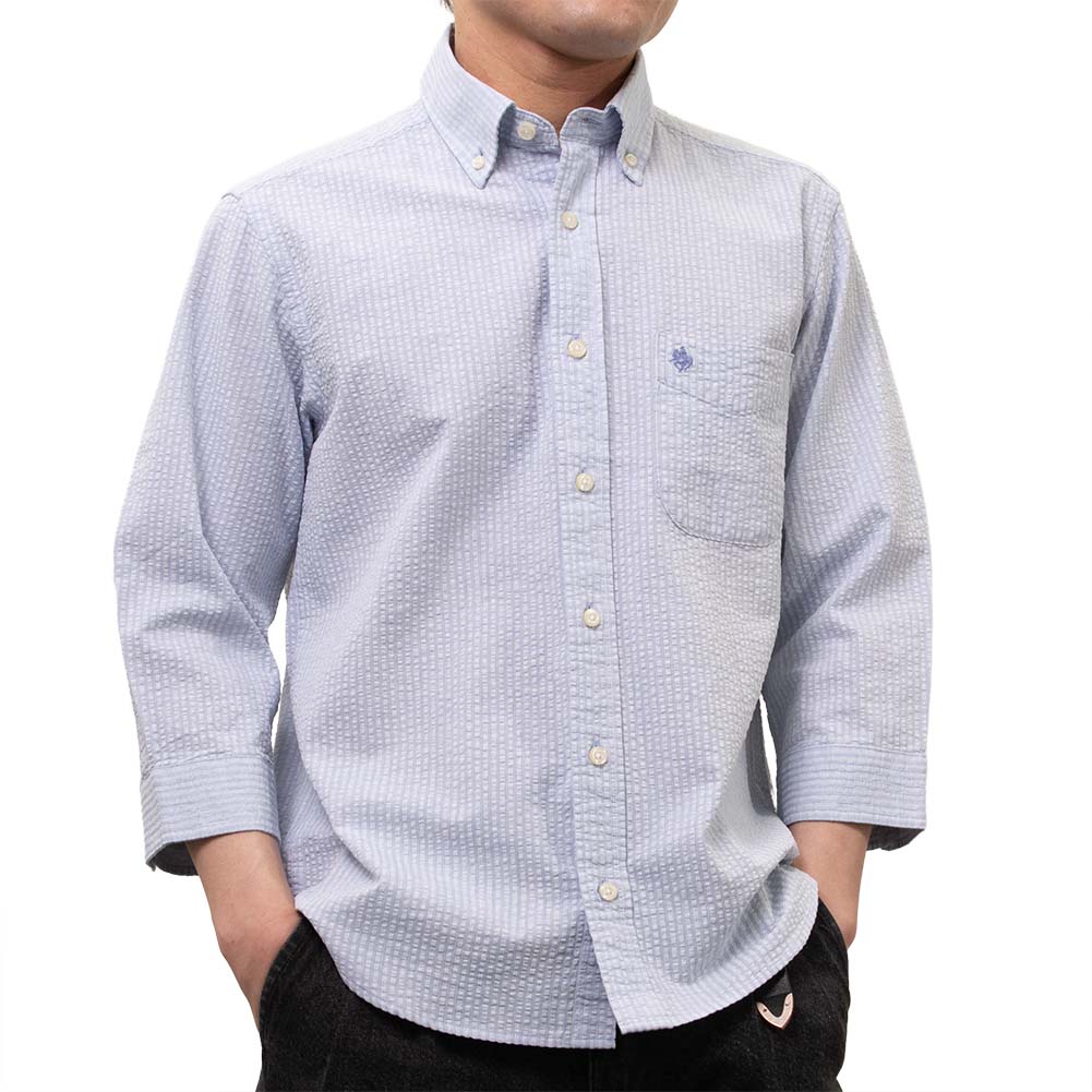 canterbury wood 綿100% コットン 長袖 カジュアルシャツ ボタンダウン