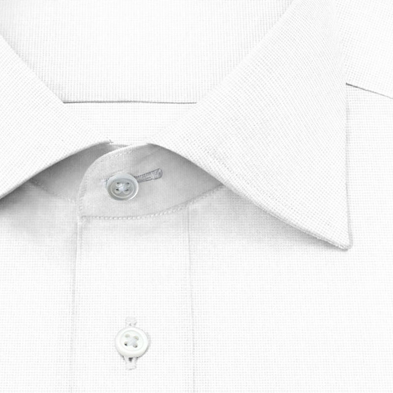 綿 50% ポリエステル 50%｜形態安定 パターンオーダーシャツ 白無地