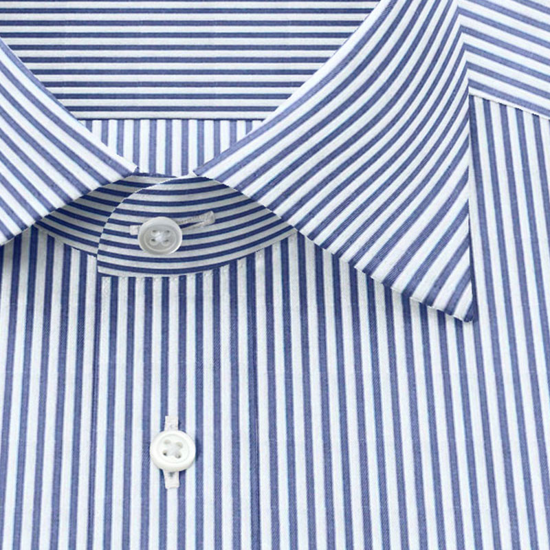 綿 50% ポリエステル 50%｜形態安定 パターンオーダーシャツ　濃紺