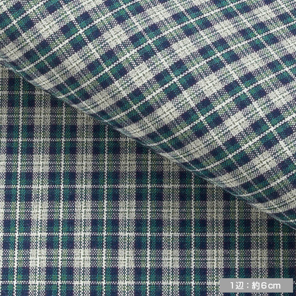 綿 100%｜ パターンオーダーシャツ　グリーン × ブルー