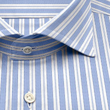 綿 100%｜ パターンオーダーシャツ　サックス × ブルー