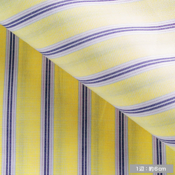 綿 100%｜パターンオーダーシャツ 黄 × 濃紺