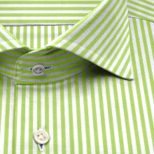 綿 100%｜パターンオーダーシャツ 薄グリーン