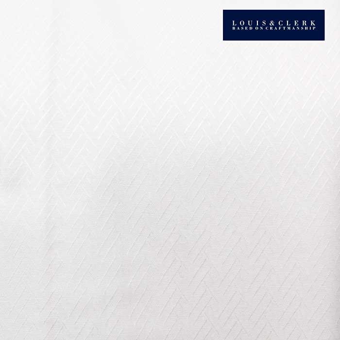 Louis&Clerk(ルイス＆クラーク) 長袖カッタウェイ ホワイト ワイシャツ【OUTLETS】