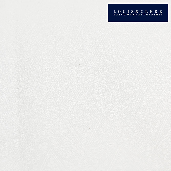 Louis&Clerk(ルイス＆クラーク) 長袖カッタウェイ ホワイト ワイシャツ【OUTLETS】