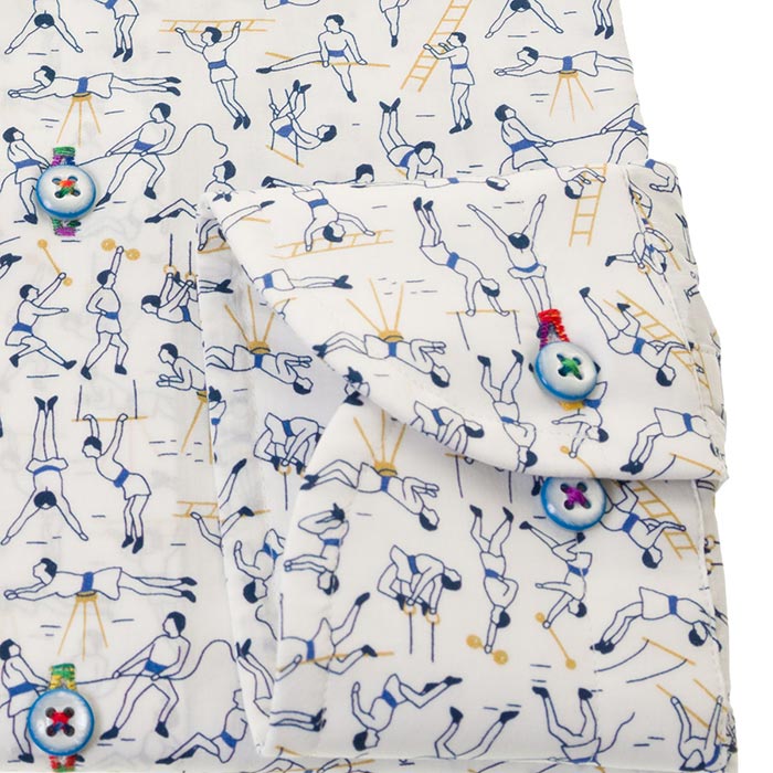 LOUIS&CLERK（ルイス＆クラーク）長袖ボタンダウン ホワイト ワイシャツ【OUTLETS】