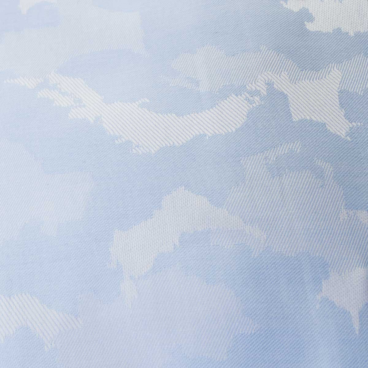 LOUIS&CLERK（ルイス＆クラーク）長袖カッタウェイ ブルー ワイシャツ【OUTLETS】