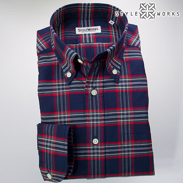 ・商品説明：■商品説明文○BLUELABEL（AMERICANLABEL）のコンセプトオーセンティックなアメトラを基本は崩さず、現代にマッチング。アメリカントラッド（アメトラ）のクラシカルな仕様を踏襲