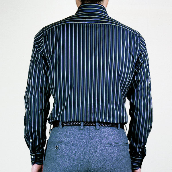 STYLE WORKS(スタイルワークス) 長袖ボタンダウン ネイビー ワイシャツ【OUTLETS】