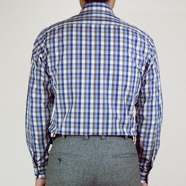 STYLE WORKS(スタイルワークス) 長袖カッタウェイ ブルー ワイシャツ【OUTLETS】