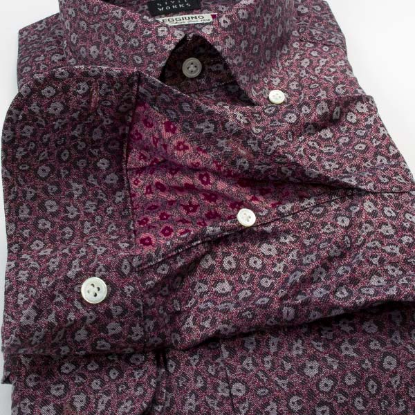 STYLE WORKS(スタイルワークス) 長袖ボタンダウン レッド ワイシャツ【OUTLETS】