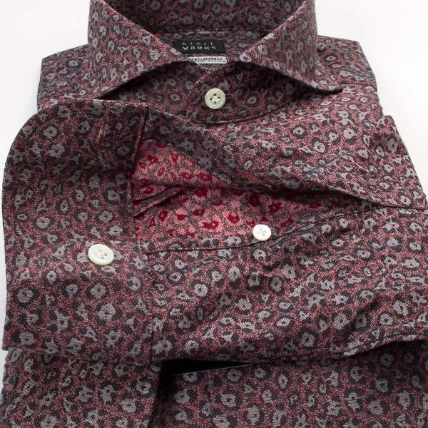 STYLE WORKS(スタイルワークス) 長袖カッタウェイ レッド ワイシャツ【OUTLETS】