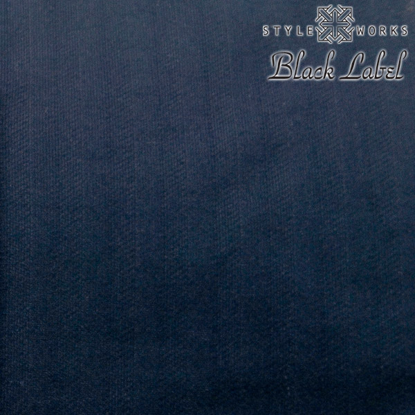 STYLE WORKS(スタイルワークス) 長袖ボタンダウン ネイビー ワイシャツ【OUTLETS】