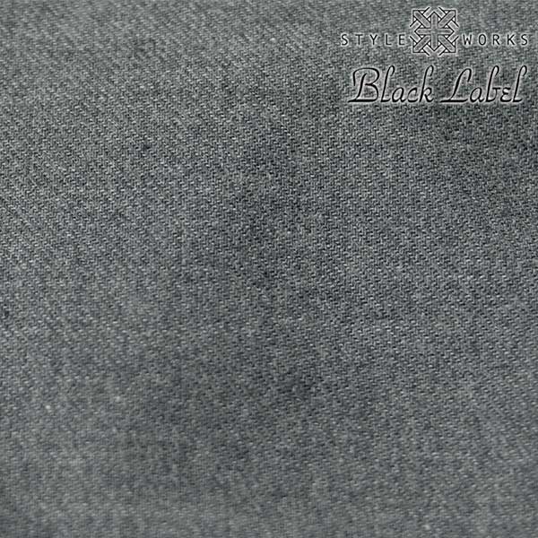 STYLE WORKS(スタイルワークス) 長袖ボタンダウン グレー ワイシャツ【OUTLETS】