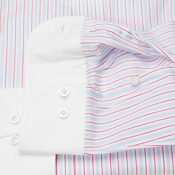 長袖クレリック マルチカラー ワイシャツ スリムフィット STYLE WORKS【OUTLETS】