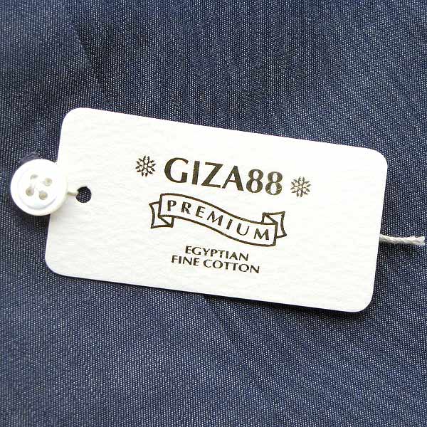 長袖カッタウェイ ブルー ワイシャツ スリムフィット STYLE WORKS